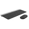 Image de Logitech Slim Wireless Combo MK470 - Ensemble clavier et souris - sans fil - 2.4 GHz - AZERTY - Belge - graphite
