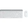 Image de Logitech Ensemble clavier et souris sans fil ultra-fin MK470 en Off-White