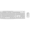 Image de Logitech Ensemble clavier et souris silencieux sans fil MK295 en Blanc Cassé