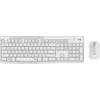 Image de Logitech Ensemble clavier et souris silencieux sans fil MK295 en Blanc Cassé