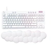 Image de G713 - Clavier - sans clé - backlit - USB - QWERTY - Espagnol - commutateur : Tactile - blanc