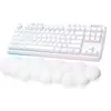 Image de G715 - Clavier - sans clé - backlit - sans fil - Bluetooth, 2.4 GHz - QWERTY - Espagnol - commutateur : Tactile - blanc