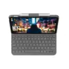 Image de Logitech Étui clavier Slim Folio pour iPad et iPad Air en Oxford Grey