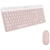 Image de Ensemble clavier et souris sans fil Wireless Qwerty MK470 Slim Combo 2.4 GHz Rose