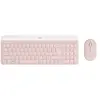 Image de Slim Wireless Combo MK470 - Ensemble clavier et souris - sans fil - 2.4 GHz - QWERTY - International US - rose