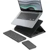 Image de Casa Pop-Up Desk Graphite, support, clavier sans fil, pavé tactile