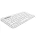 Image de Pebble Keys 2 K380s clavier sans fil Bluetooth multidispositif - Blanc