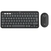 Image de Pebble 2 Combo - Ensemble clavier et souris - sans fil - Bluetooth LE - QWERTY - Italien - graphite ton sur ton