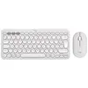Image de Pebble 2 Combo - Ensemble clavier et souris - sans fil - Bluetooth LE - AZERTY - Français - blanc ton sur ton
