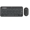 Image de Pebble 2 Combo - Ensemble clavier et souris - sans fil - Bluetooth LE - QWERTY - Espagnol - graphite ton sur ton