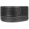 Image de Ergo Series Wave Keys for Business - Clavier - sans fil - 2.4 GHz, Bluetooth 5.1 LE - QWERTZ - Allemand - graphite