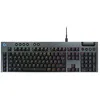Image de Logitech G G915 X Clavier Gaming mécanique Filaire Ultra-Plat, Touches PBT Double Couche, Touches entièrement programmables, éclairage RVB, switchs GL Brown Tactile, PC/Mac, Clavier FRA AZERTY - Noir en occasion ou reconditionné