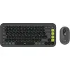 Image de Logitech Ensemble clavier et souris POP Icon en Graphite Et Vert