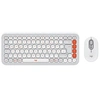 Image de POP Icon Combo - Ensemble clavier et souris - sans fil - Bluetooth LE - QWERTZ - Allemand - blanc cassé, orange