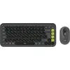 Image de Logitech Ensemble clavier et souris POP Icon en Graphite Et Vert