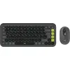 Image de Logitech Ensemble clavier et souris POP Icon en Graphite Et Vert