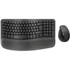 Image de Wave Keys and Lift Combo - Ensemble clavier et souris - sans fil - Bluetooth LE, 2.4 GHz - QWERTZ - Allemand - graphite
