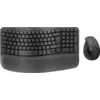 Image de Logitech Ensemble Wave Keys et souris verticale Lift en Graphite