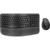 Image de Logitech Ensemble Wave Keys et souris verticale Lift en Graphite