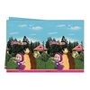 Image de Procos 86515 - Nappe en Plastique, Motif Macha et l'ours, 120 x 180 cm, Multicolore