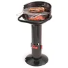 Image de Barbecook Loewy 45 Barbecue au charbon avec pare-vent, BBQ griller pour 6 personnes, noir, 43x43x97cm en occasion ou reconditionné