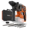 Image de Marteau perforateur sans fil 40V 5J SDS-Plus BRUSHLESS + 5 accessoires - POWDP15680 - Livré sans batterie ni chargeur