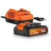 Image de Batterie et Chargeur - POWDP90620 - Batterie 2,0Ah de 20V et chargeur 2A - Pour outils de bricolage sans Fil de 20V