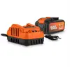 Image de Powerplus Chargeur Et Batterie 2x20v 5.0/2.5ah One Size