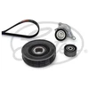 Image de Jeu De Courroies Trapézoïdales À Nervures Micro-V® Kit K027pk1740 Gates Gates K027pk1740 Nissan;Opel;Renault;Vauxhall