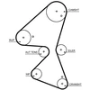 Image de Courroie De Distribution 5705xs Gates Gates 5705xs Citroen;Ds;Fiat;Ford;Opel;Peugeot;Toyota;Vauxhall
