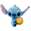 Image de Disney - Peluche Stitch Avec Hamburger 25 Cm
