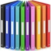 Image de ACROPAQ 10x Classeur A4- 4 Anneaux- Dos 2,5 cm- Etiquettes de Dos- Jusqu'à 100 feuilles A4- PP- Souple Durable- Résistants à l'eau