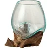 Image de Vase Déco sur Pied "Gamal" 13cm Transparent