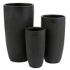 Image de Set de 3 vases argile noir Cintee