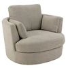Image de Fauteuil Pivotant Design Alfredo 109cm Gris