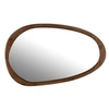 Image de Miroir Mural en Bois Irrégulier 83cm Marron