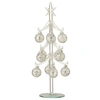 Image de Statuette Déco "Sapin & Boules Noël" 30cm Argent