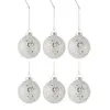 Image de Lot de 6 Boules de Noël "Etoiles" 8cm Argent