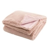 Image de Plaid Imitation Fourrure "Cutie" 130x180cm Rose Clair