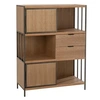 Image de Rangement bois clair et pieds métal noir Marot L 90 cm