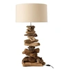 Image de Lampe à Poser Design "Bois Flotté" 63cm Naturel