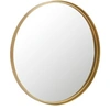 Image de Miroir Mural Rond Design "Bord Métal" 60cm Or