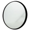 Image de Miroir Mural Rond Design "Bord Métal" 60cm Noir