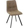 Image de Chaise les tendances en metal non pliable H. 90 cm interieur beige