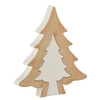 Image de Sapin de Noël à Poser "Puzzle" 30cm Blanc & Naturel