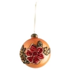Image de Boule de noël broderie fleur en sequins