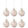 Image de Lot de 6 Boules de Noël "Couronne" 8cm Rose