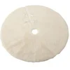 Image de Cache-Pied pour Sapin "Rond" 90cm Blanc