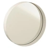 Image de Miroir Mural Rond Déco "Bord Métal" 30cm Blanc