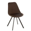 Image de Chaise Design "Hélène" 84cm Marron Foncé